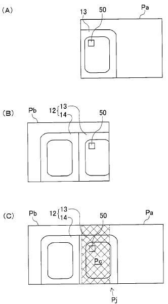車両のドアに貼られた情報コード（二次元コード）の図